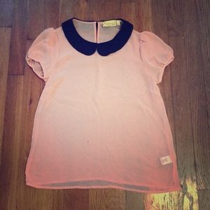 Princess Vera Wang Peter Pan Collar Blouse